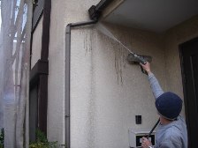 外壁高圧洗浄1