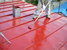 トタン屋根塗装、遮熱塗装風景2